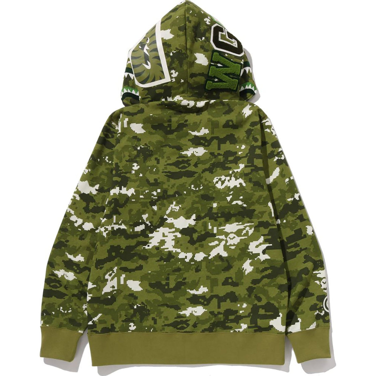 BAPE Multi Pixel Camo Shark Full Zip Hoodie