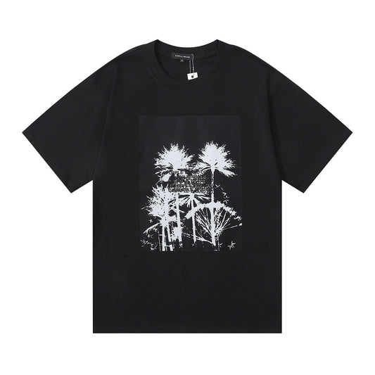 Purple Brand Palm Tree Silhouette Graphic Tee