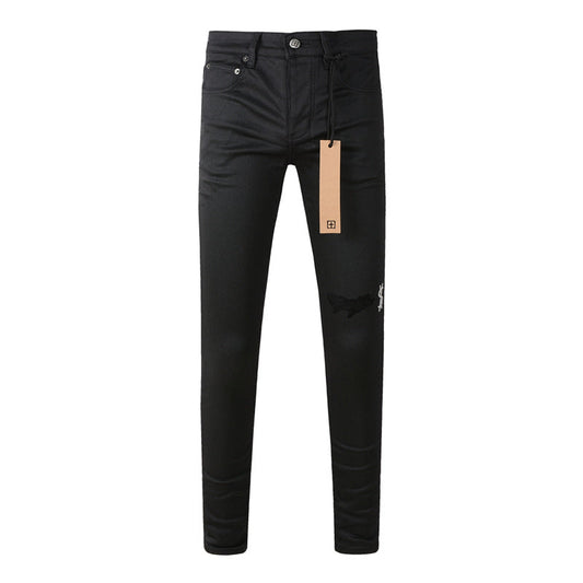 Ksubi Royalty Pure Black White Script White Cross Rivet Jeans 3020
