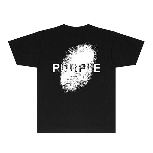 Purple Brand Splatter Face Back Print Tee