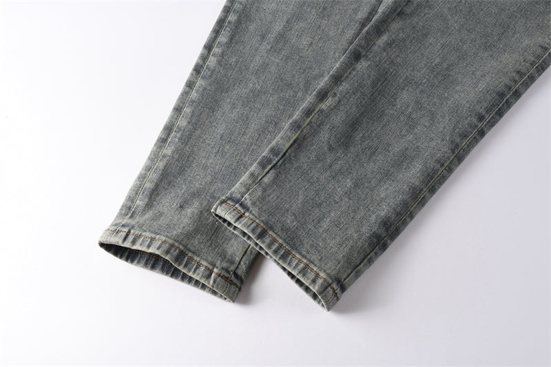 Purple Brand Starburst Rhinestone Slim Jeans 9122