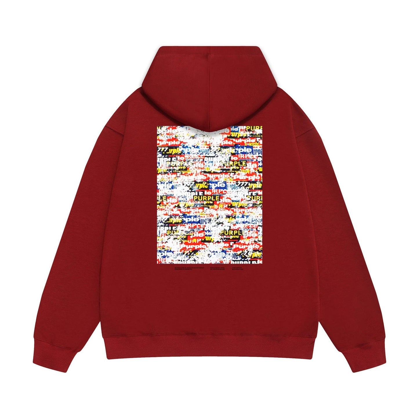 Purple Brand Collage Box Logo Hoodie