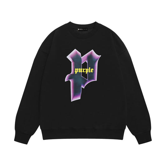 Purple Brand Gothic P Logo Crewneck Sweatshirt