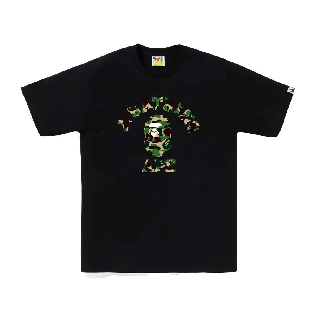 BAPE ABC Camo College Tee Black/Green