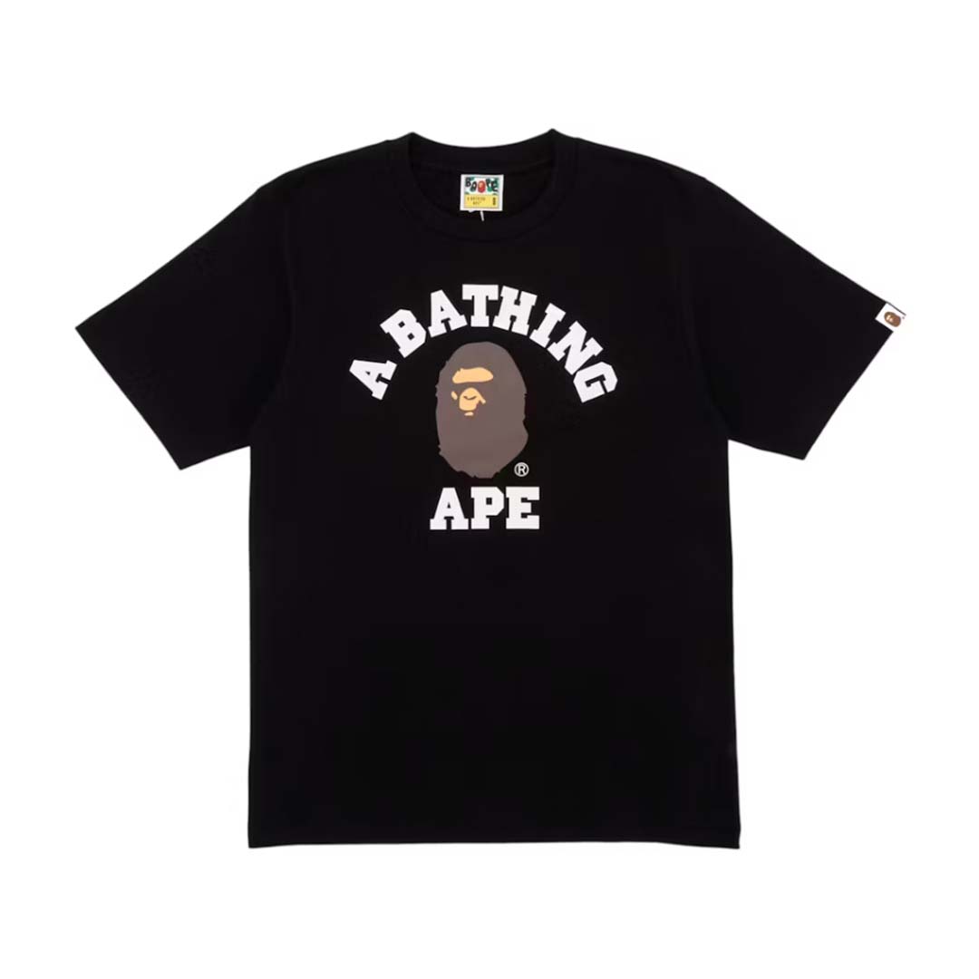 BAPE Classic College Tee Black