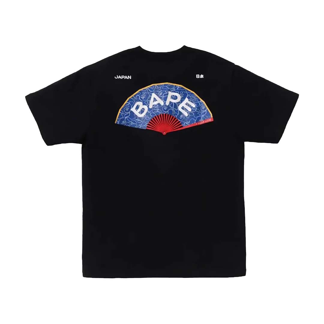 BAPE Japan Fan Tee Black