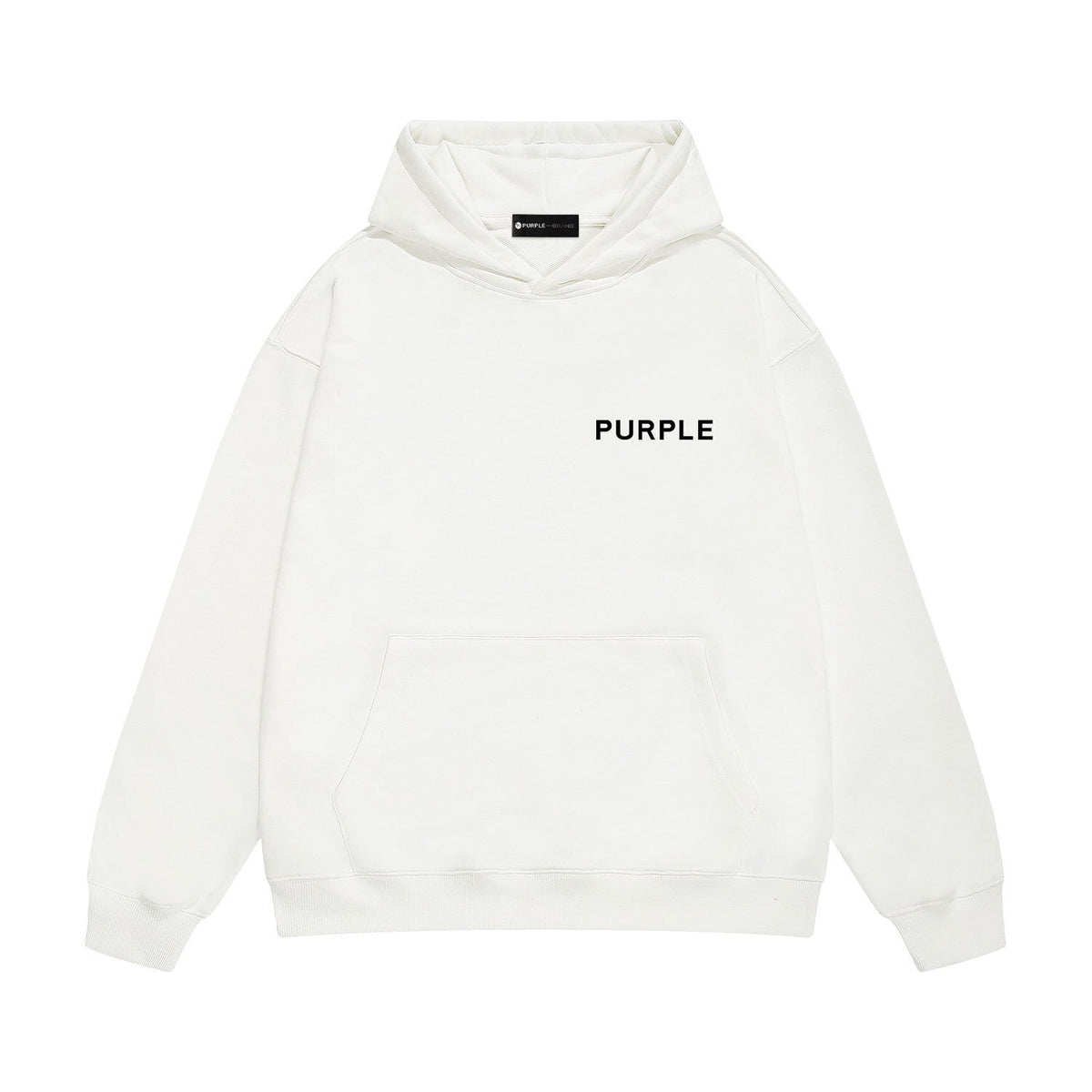 Purple Brand Back Face Spray Print Hoodie