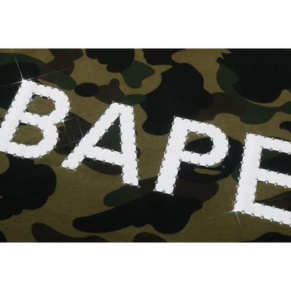 BAPE 1ST CAMO Rhinestone Logo Tee