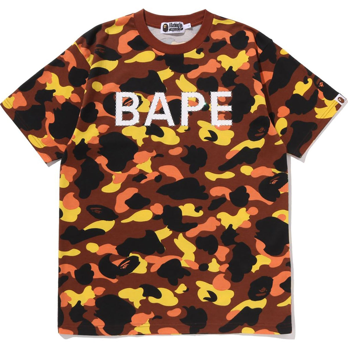 BAPE 1ST CAMO Rhinestone Logo Tee