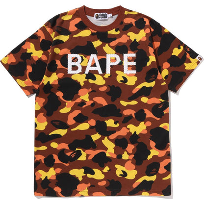 BAPE 1ST CAMO Rhinestone Logo Tee