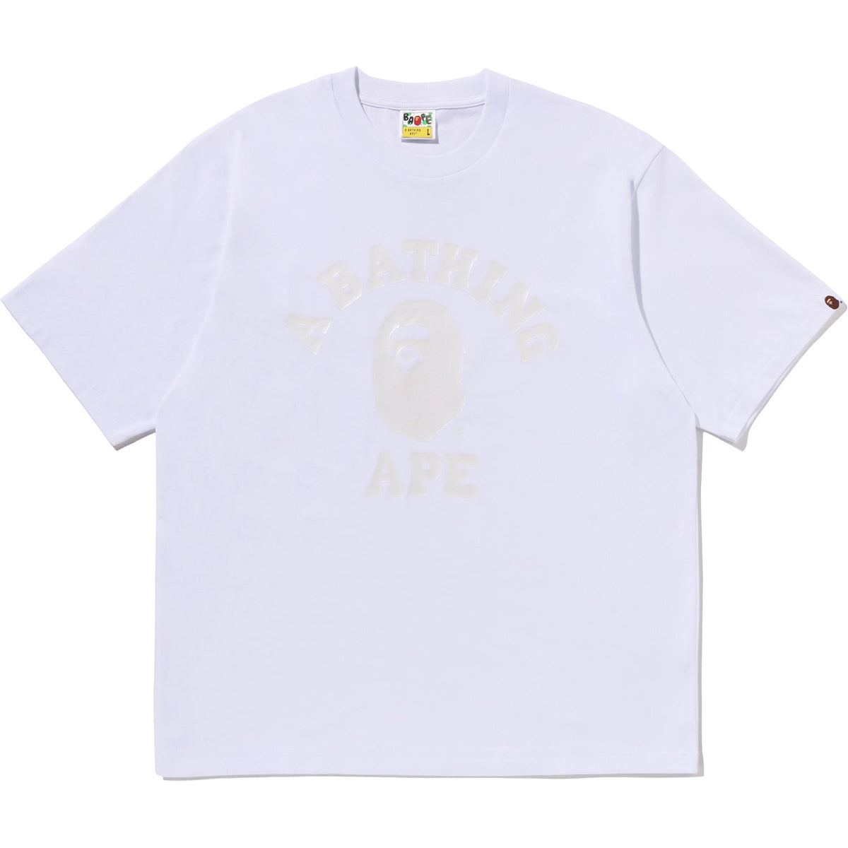 BAPE Metallic College Logo Relaxed Tee