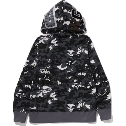 BAPE Multi Pixel Camo Shark Full Zip Hoodie