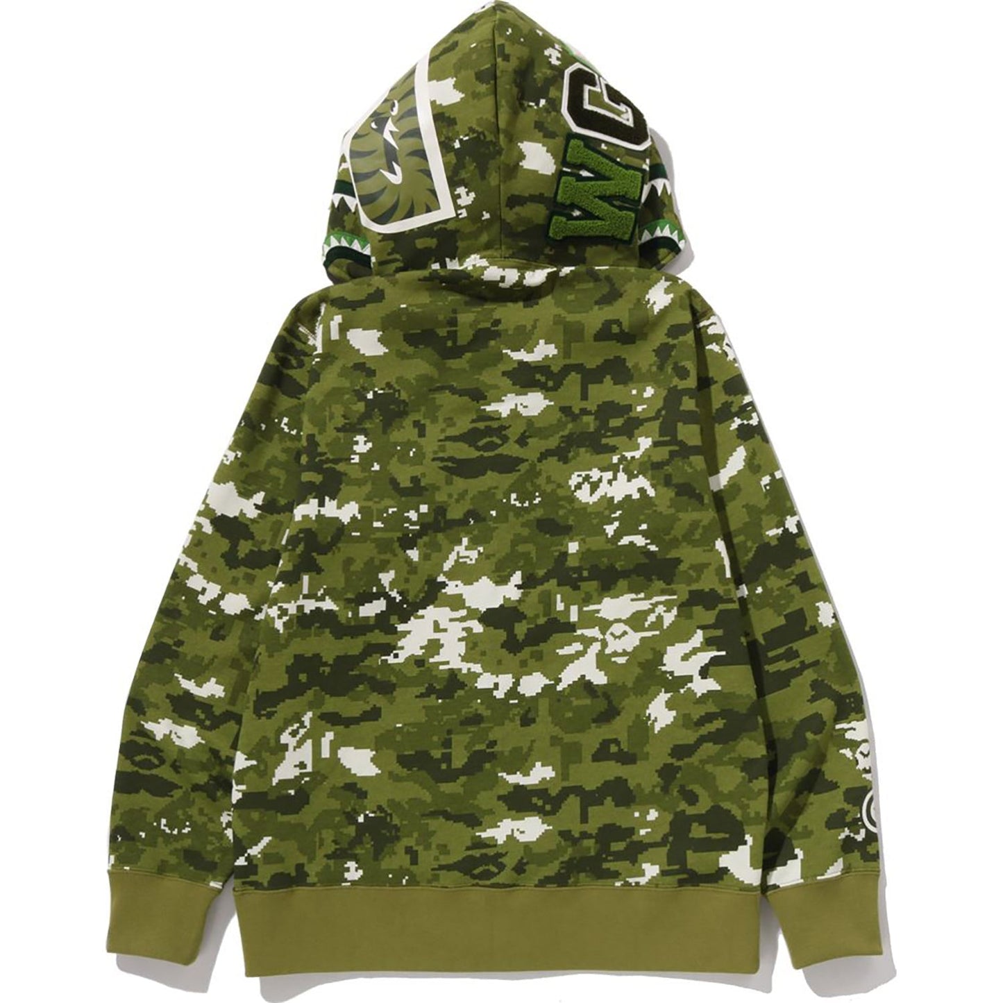 BAPE Multi Pixel Camo Shark Full Zip Hoodie