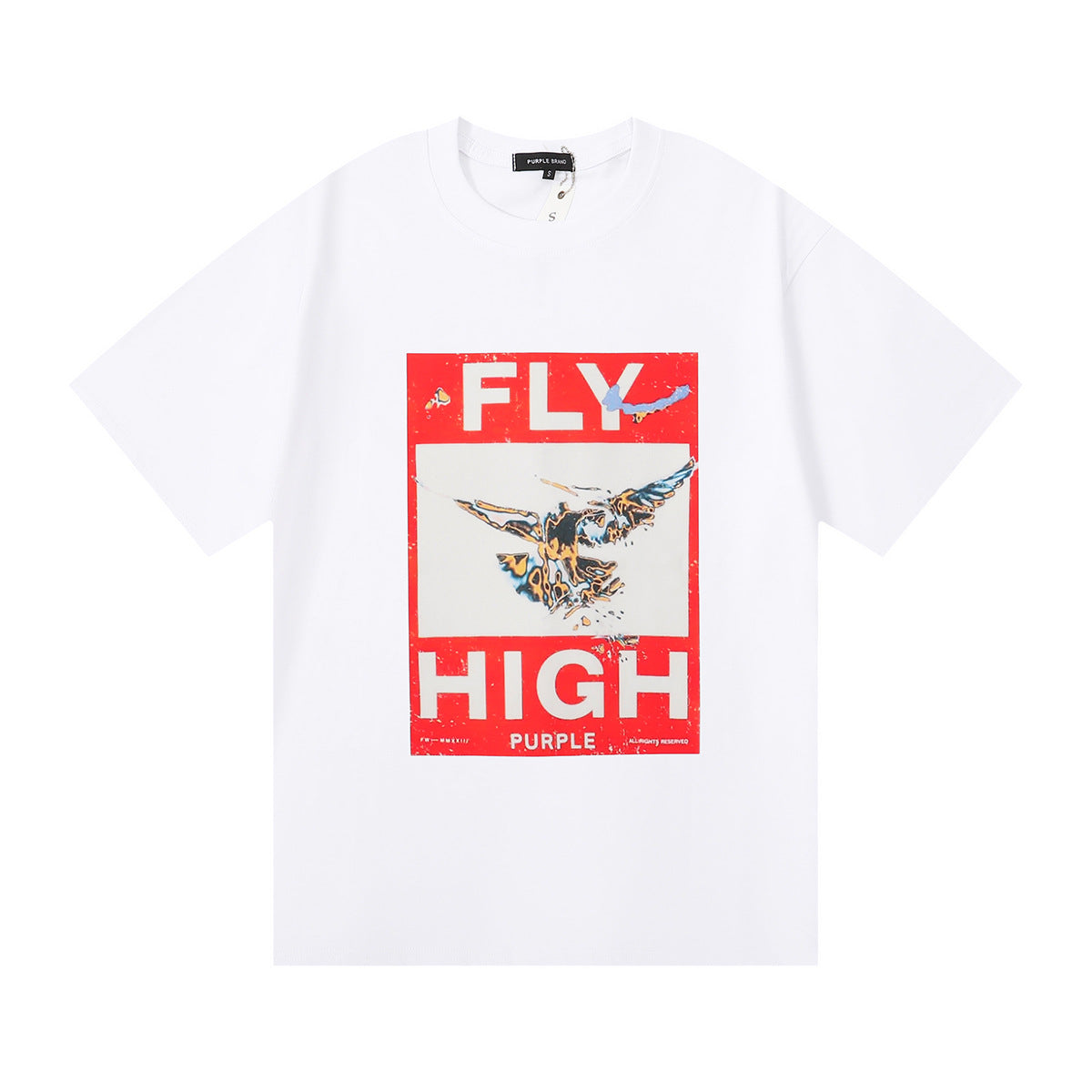 Purple Brand Fly High Bird Graphic Tee