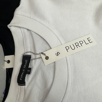 Purple Brand Distorted Logo Graphic Tee