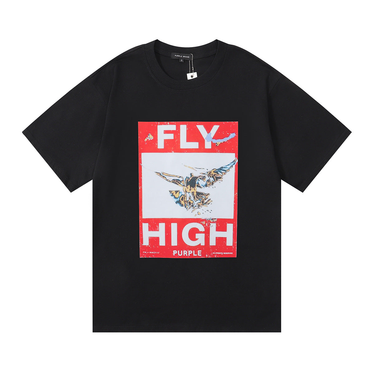 Purple Brand Fly High Bird Graphic Tee