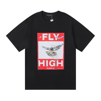 Purple Brand Fly High Bird Graphic Tee