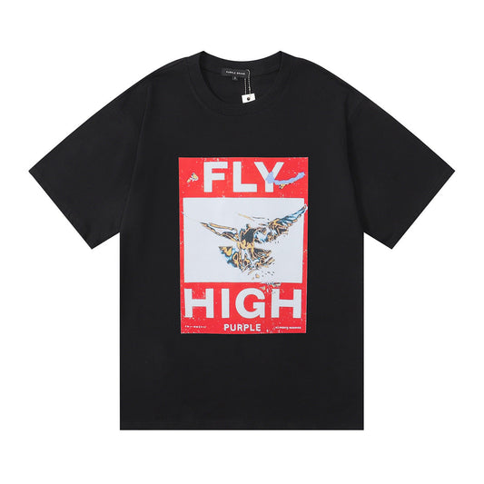 Purple Brand Fly High Bird Graphic Tee