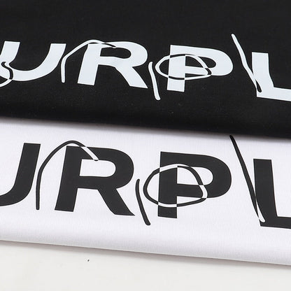 Purple Brand Distorted Logo Graphic Tee