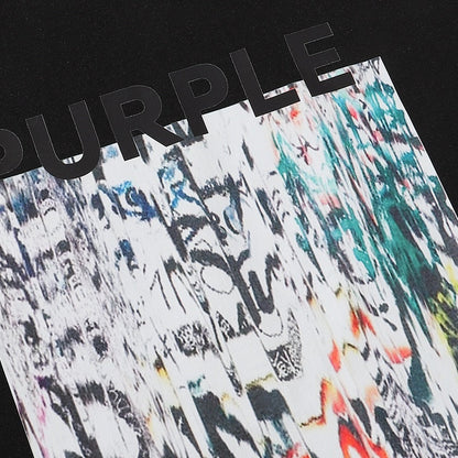 Purple Brand Abstract Graffiti Noise Texture Tee
