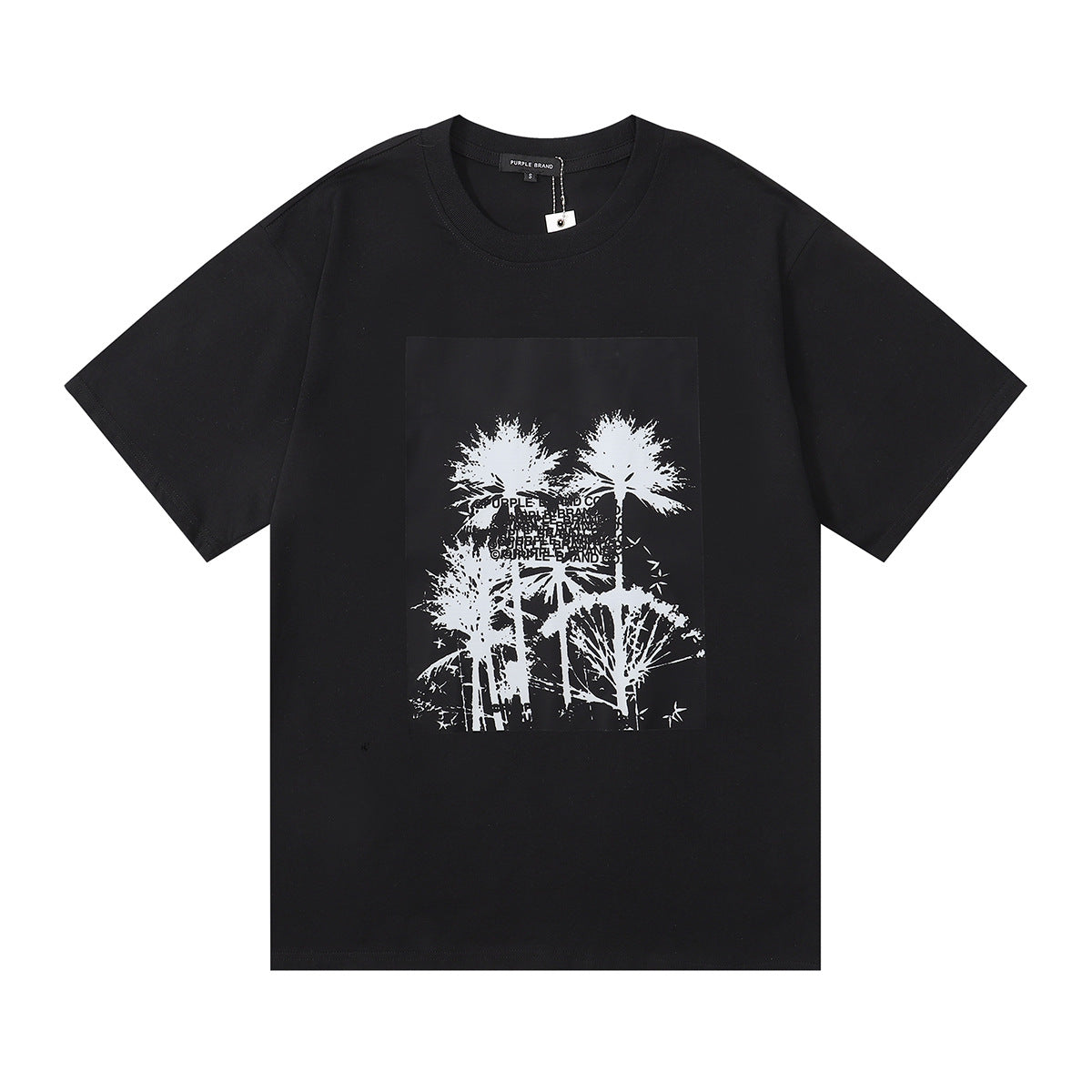 Purple Brand Palm Tree Silhouette Graphic Tee