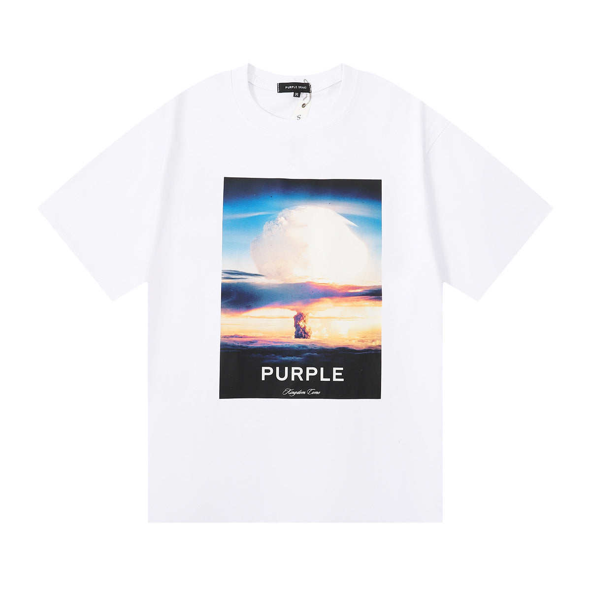 Purple Brand Kingdom Come Mushroom Cloud Sunset Tee