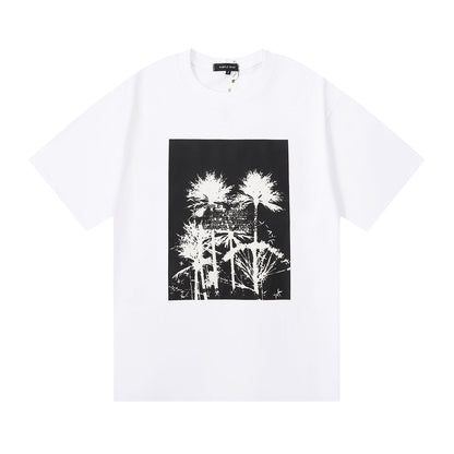 Purple Brand Palm Tree Silhouette Graphic Tee