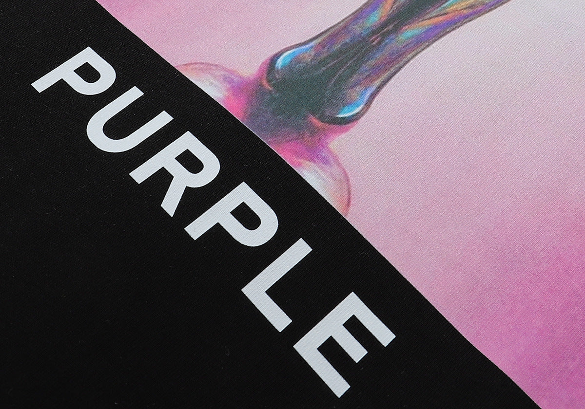 Purple Brand Chrome Angel Statue Graphic Tee
