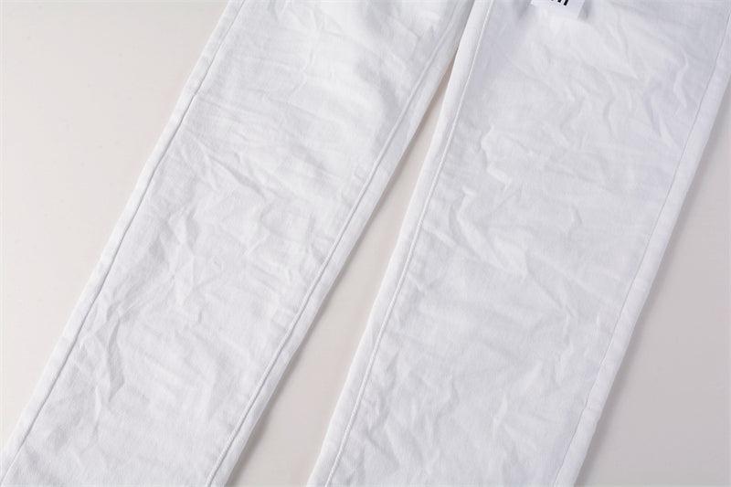 Purple Brand Clean White Slim Jeans 9024
