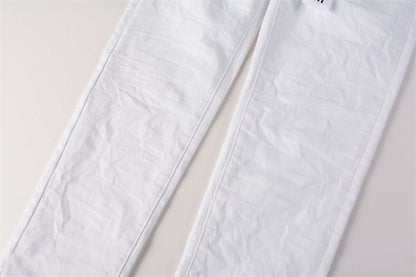Purple Brand Clean White Slim Jeans 9024