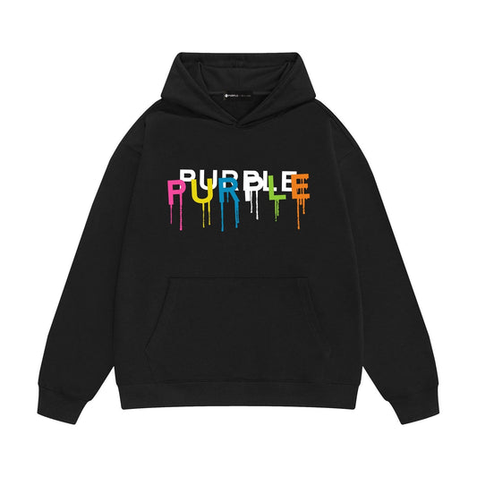 Purple Brand Rainbow Drip Logo Hoodie