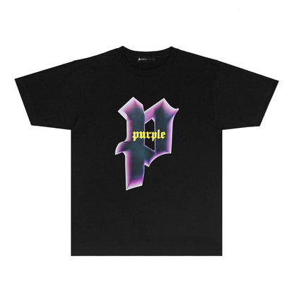 Purple Brand Gothic P Logo Graphic Tee