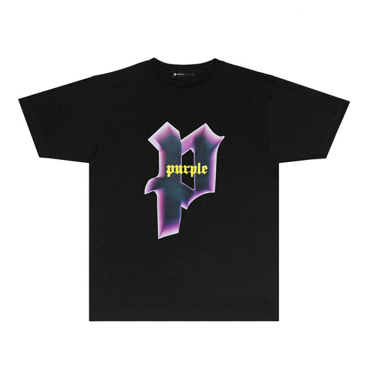 Purple Brand Gothic P Logo Graphic Tee