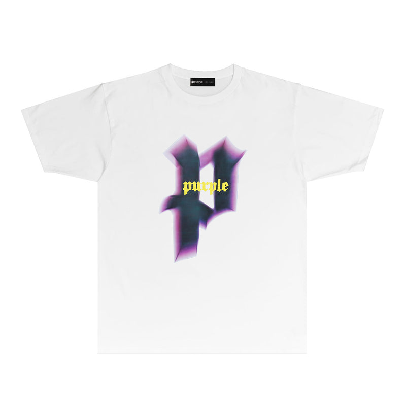 Purple Brand Gothic P Logo Graphic Tee