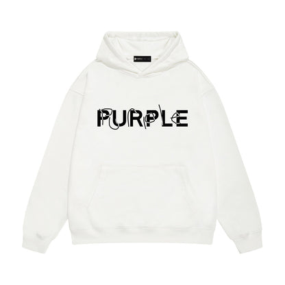 Purple Brand Distorted Logo Hoodie