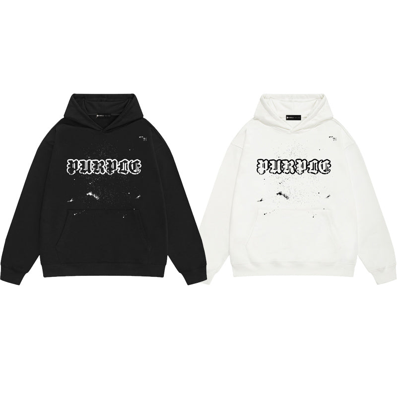 Purple Brand Gothic Splatter Hoodie
