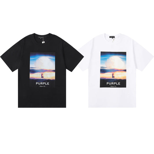 Purple Brand Kingdom Come Mushroom Cloud Sunset Tee