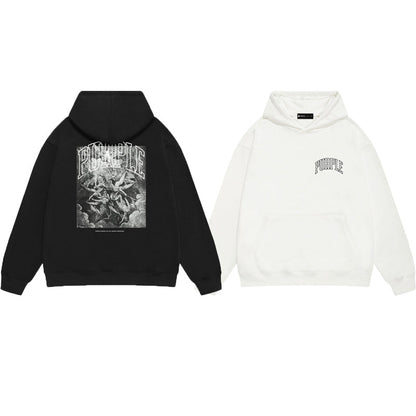 Purple Brand Baroque Angels College Pullover Hoodie