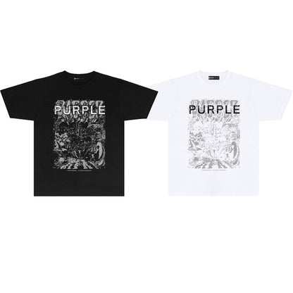 Purple Brand Baroque Ornamental Graphic Tee