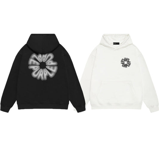 Purple Brand Radial Burst Circle Logo Pullover Hoodie