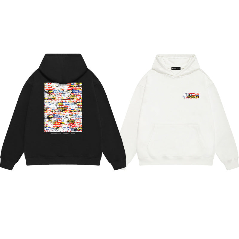 Purple Brand Collage Box Logo Hoodie