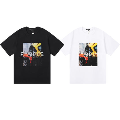 Purple Brand Car Crash Photo Graphic Tee