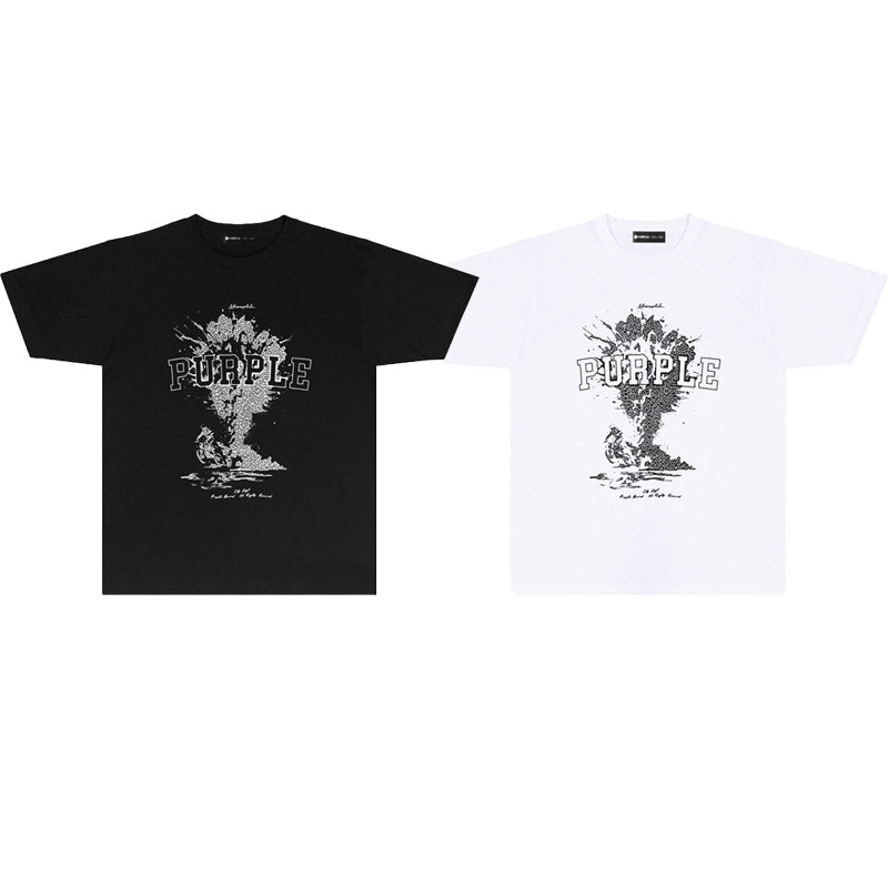 Purple Brand Meanwhile Mushroom Cloud College Tee