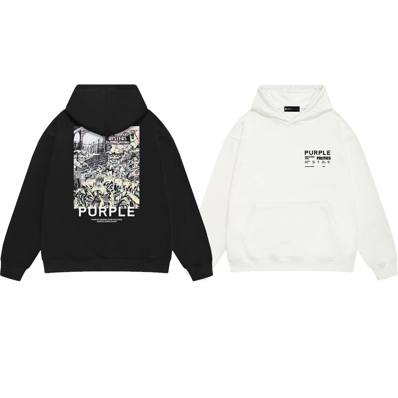Purple Brand Mardi Gras Politics Hoodie