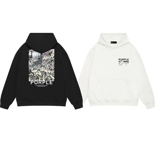 Purple Brand Mardi Gras Politics Hoodie