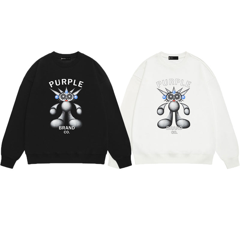 Purple Brand Chrome Robot Mascot Crewneck Sweatshirt