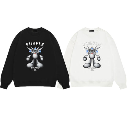 Purple Brand Chrome Robot Mascot Crewneck Sweatshirt