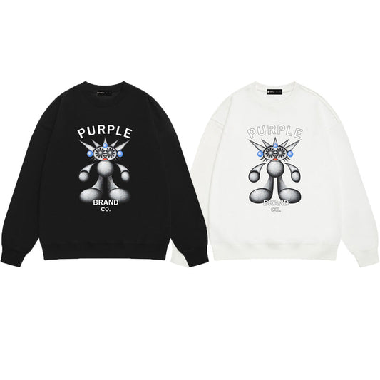Purple Brand Chrome Robot Mascot Crewneck Sweatshirt