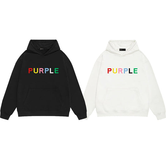 Purple Brand Rainbow Logo Hoodie
