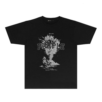 Purple Brand Meanwhile Mushroom Cloud College Tee